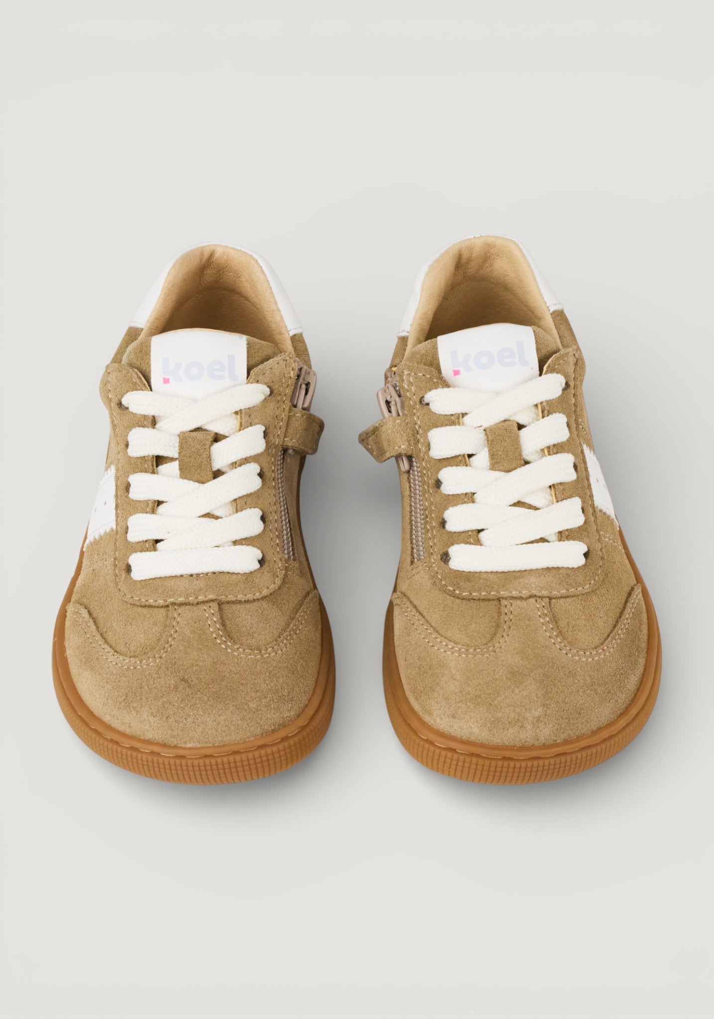 Sneakers Barefoot din piele întoarsă - Declan Beige