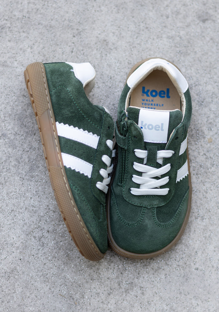 Sneakers Barefoot din piele întoarsă - Declan Khaki