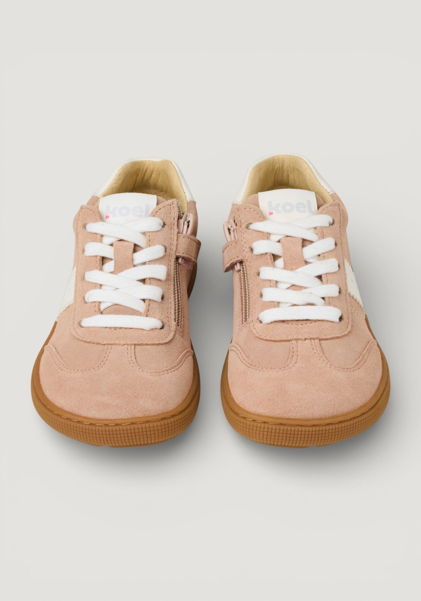 Sneakers Barefoot din piele întoarsă - Declan Old Pink