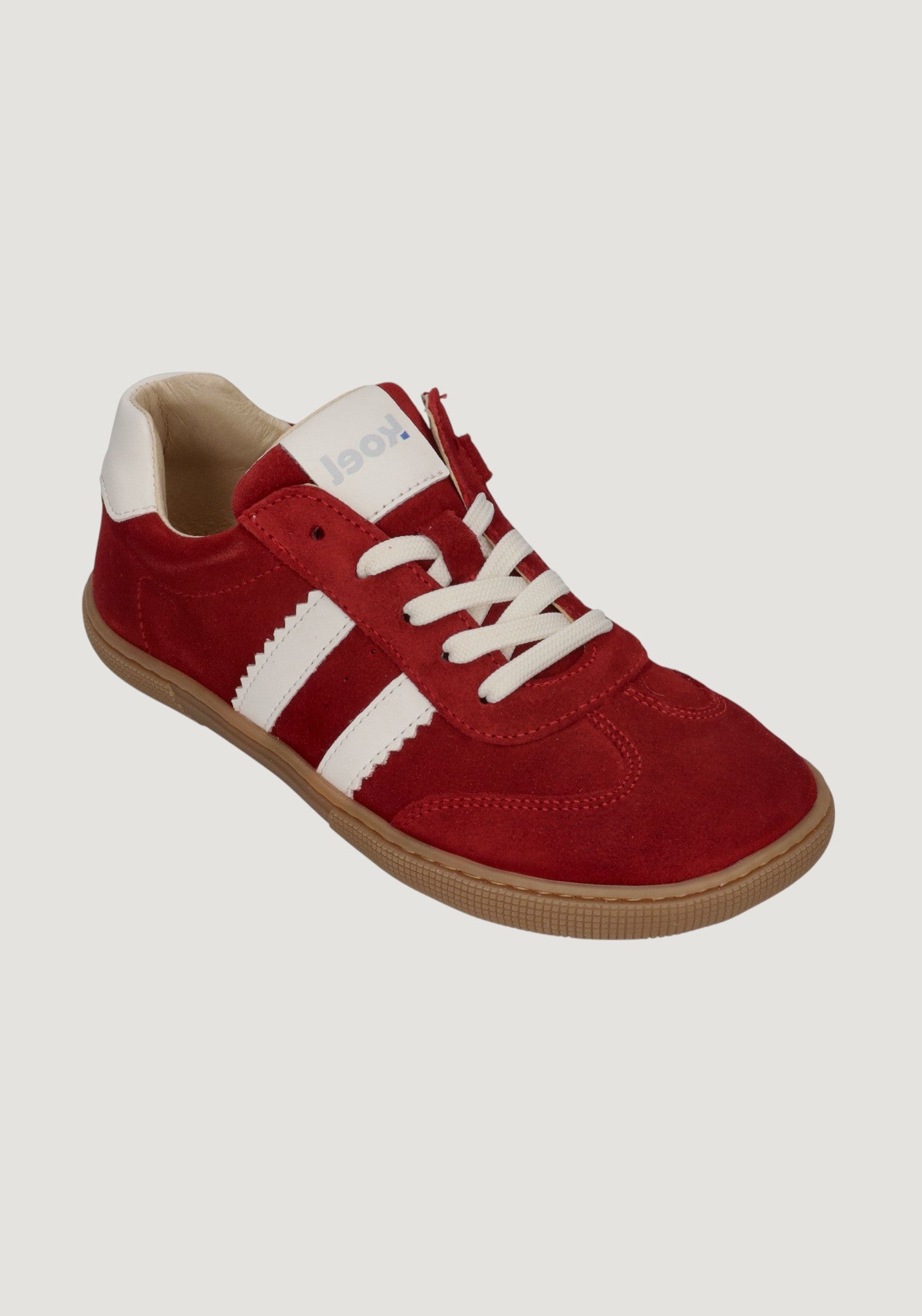 Sneakers Barefoot din piele întoarsă - Declan Red