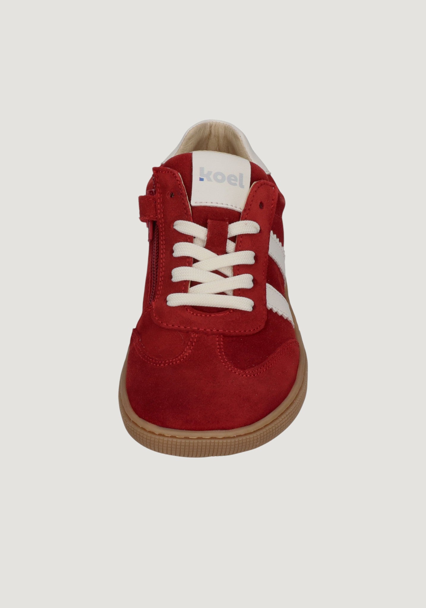 Sneakers Barefoot din piele întoarsă - Declan Red