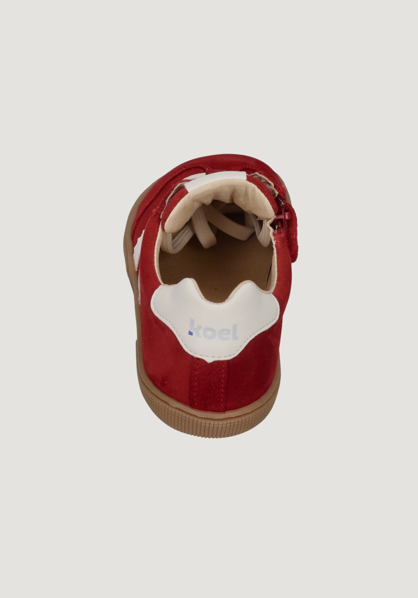 Sneakers Barefoot din piele întoarsă - Declan Red
