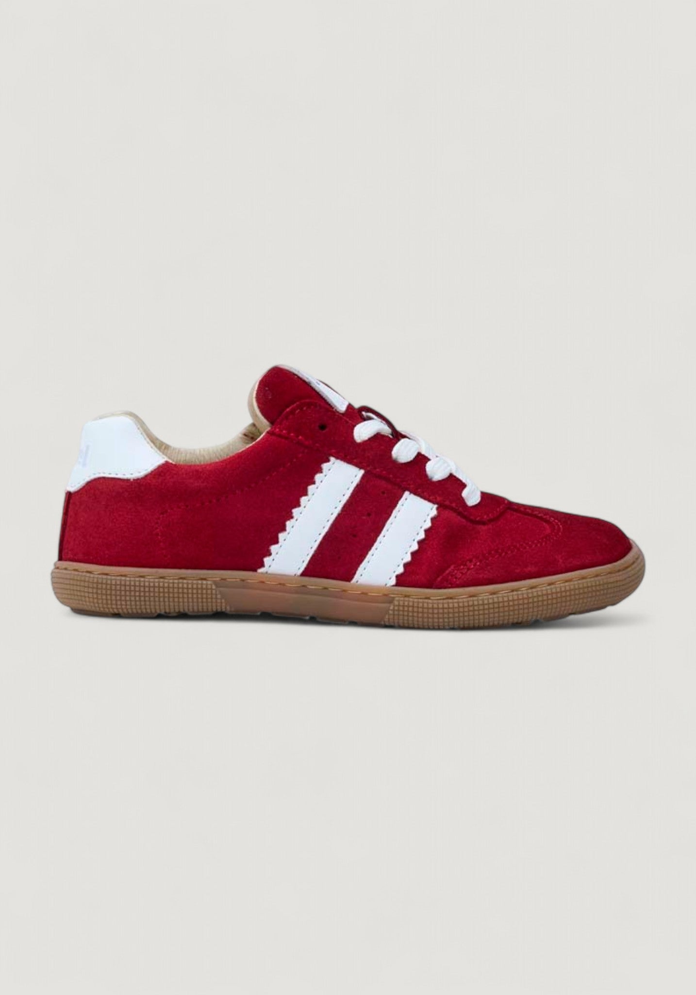Sneakers Barefoot din piele întoarsă - Declan Red