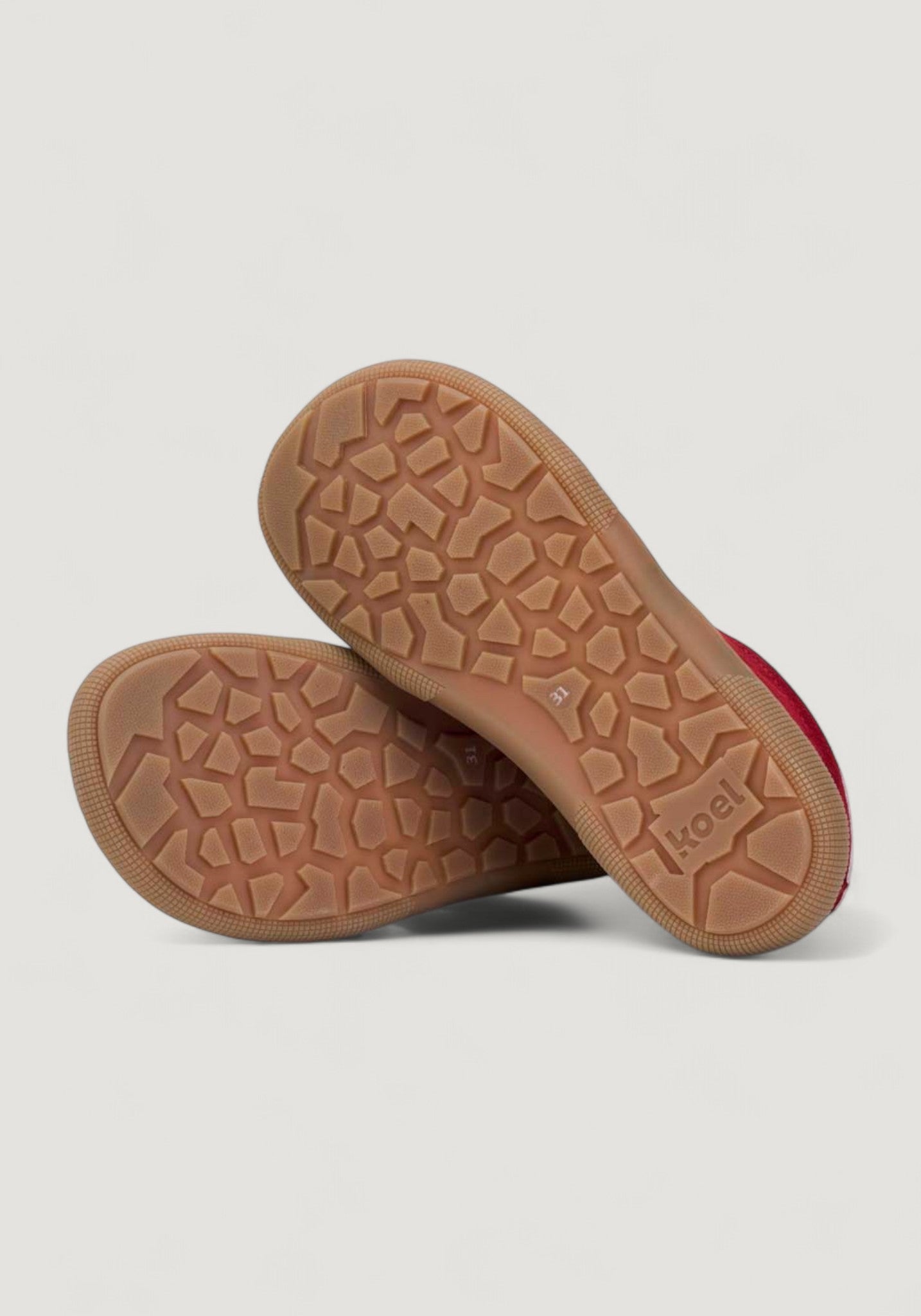Sneakers Barefoot din piele întoarsă - Declan Red