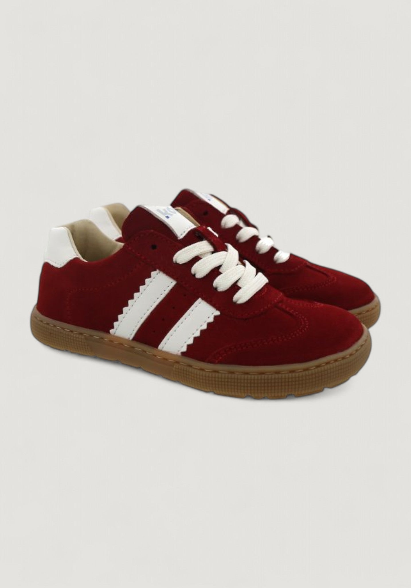 Sneakers Barefoot din piele întoarsă - Declan Red
