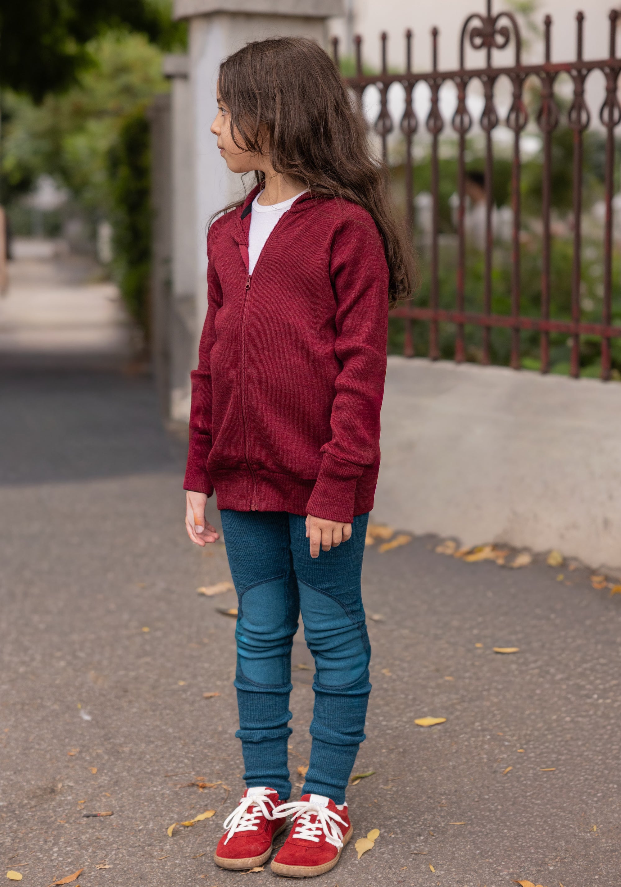 Sneakers Barefoot din piele întoarsă - Declan Red