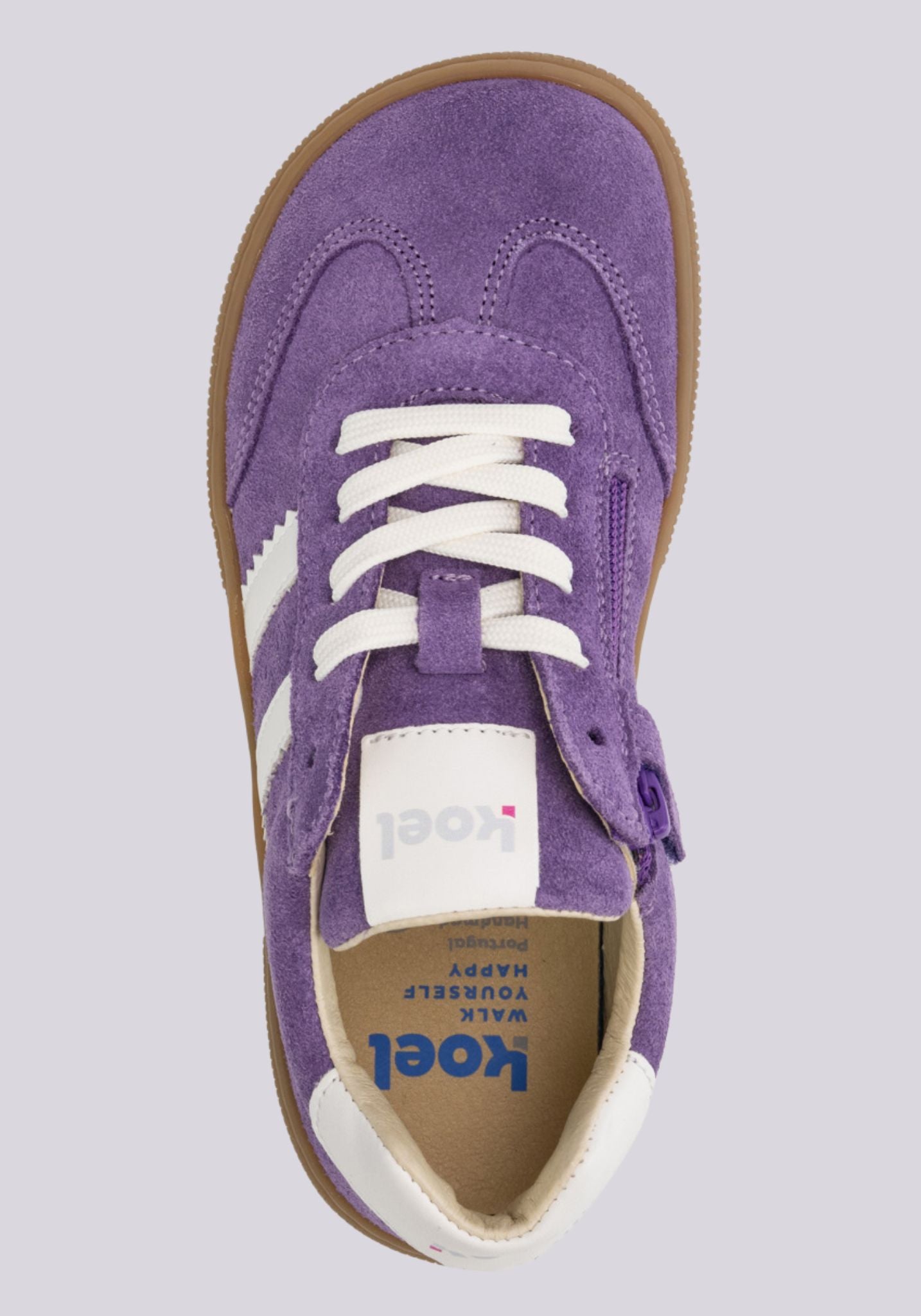 Sneakers Barefoot din piele întoarsă - Declan Violet