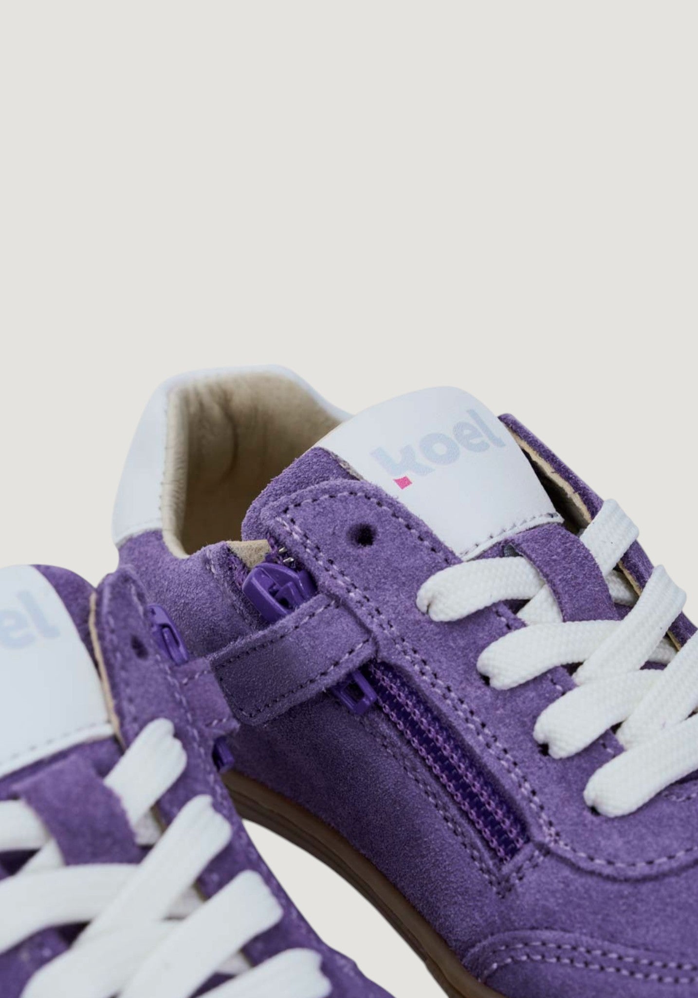 Sneakers Barefoot din piele întoarsă - Declan Violet