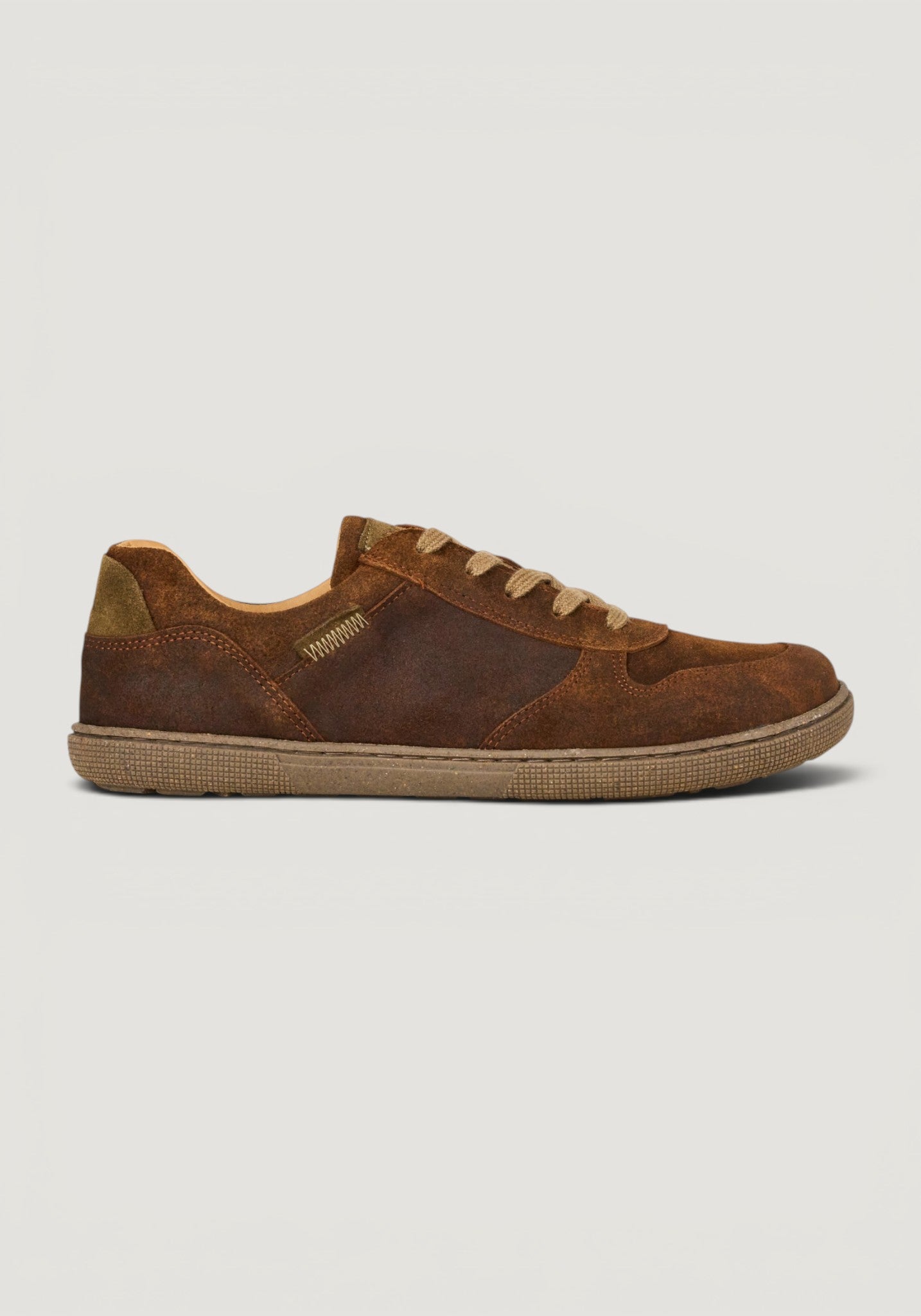 Sneakers Barefoot din piele întoarsă - Francie Cognac