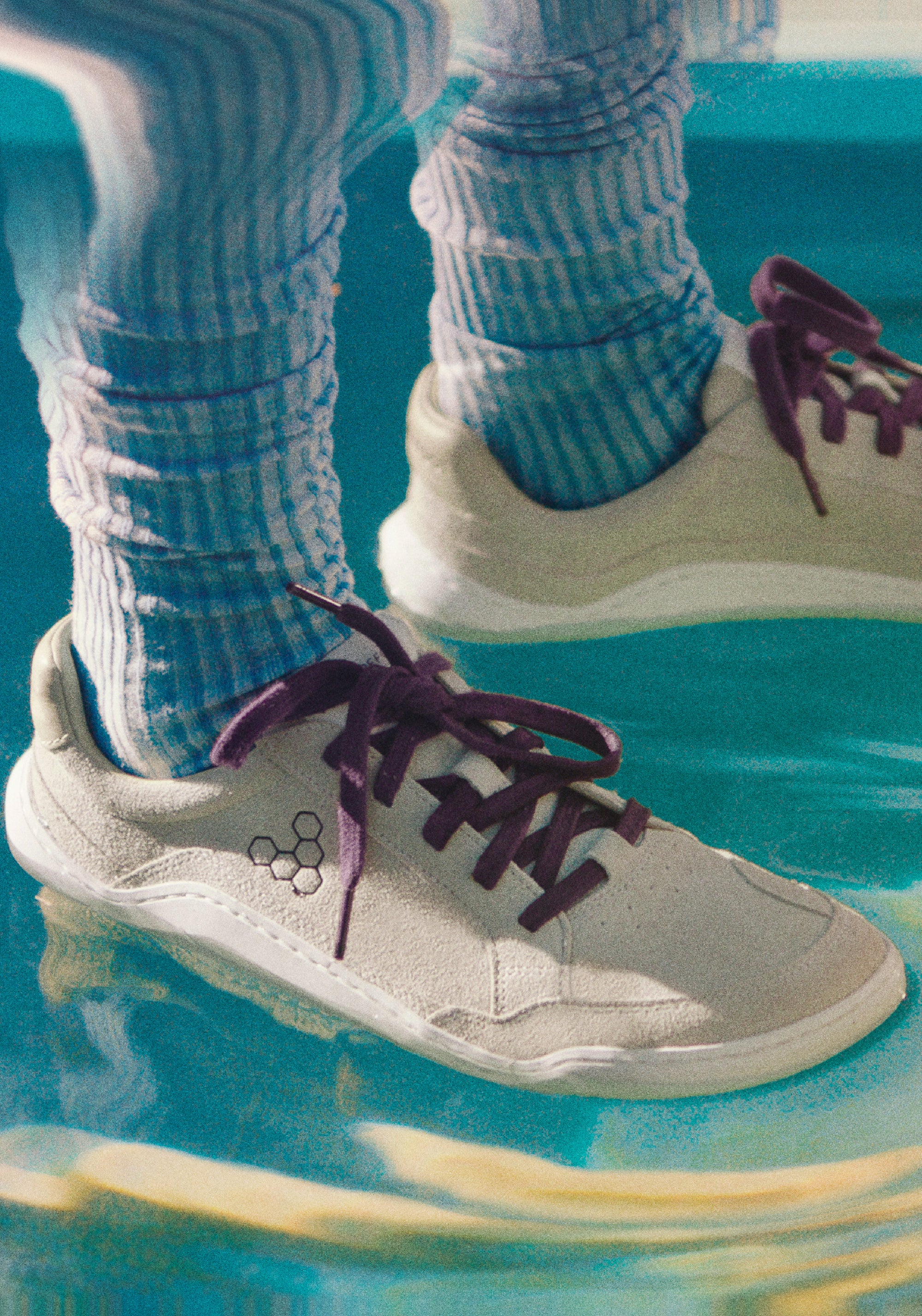 Sneakers Barefoot din piele întoarsă - Gobi II Women Sand/Fig