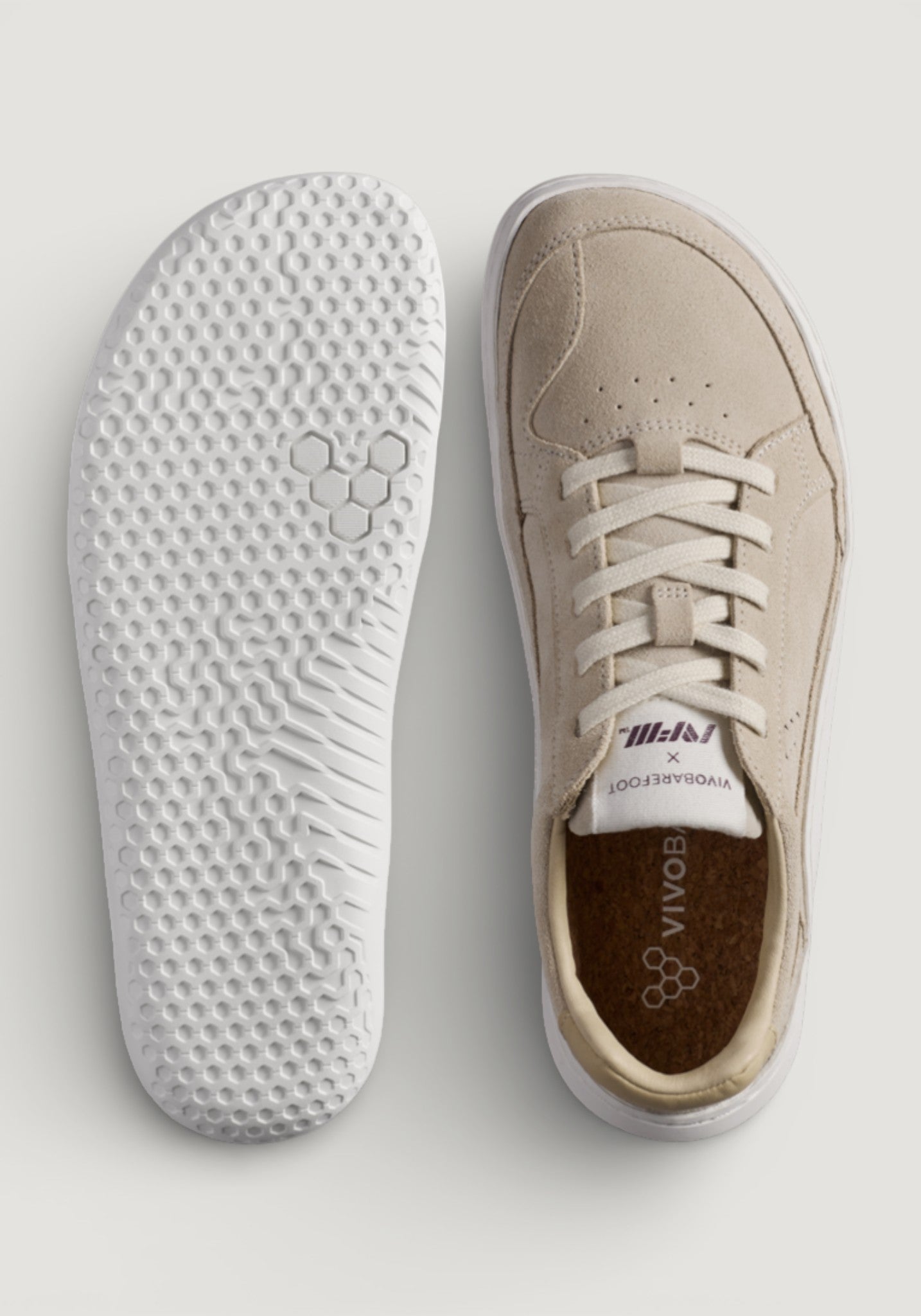 Sneakers Barefoot din piele - Gobi II Women Sand/Fig