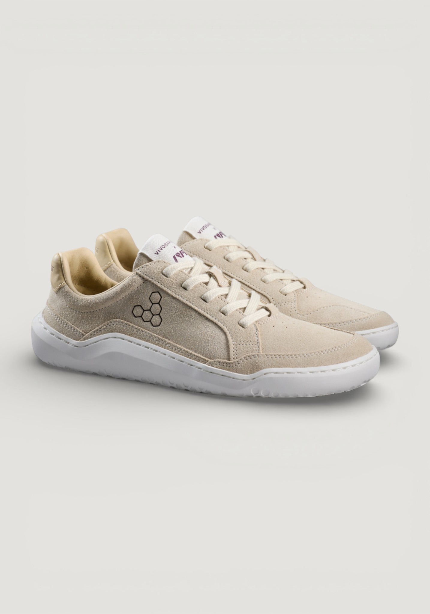 Sneakers Barefoot din piele - Gobi II Women Sand/Fig
