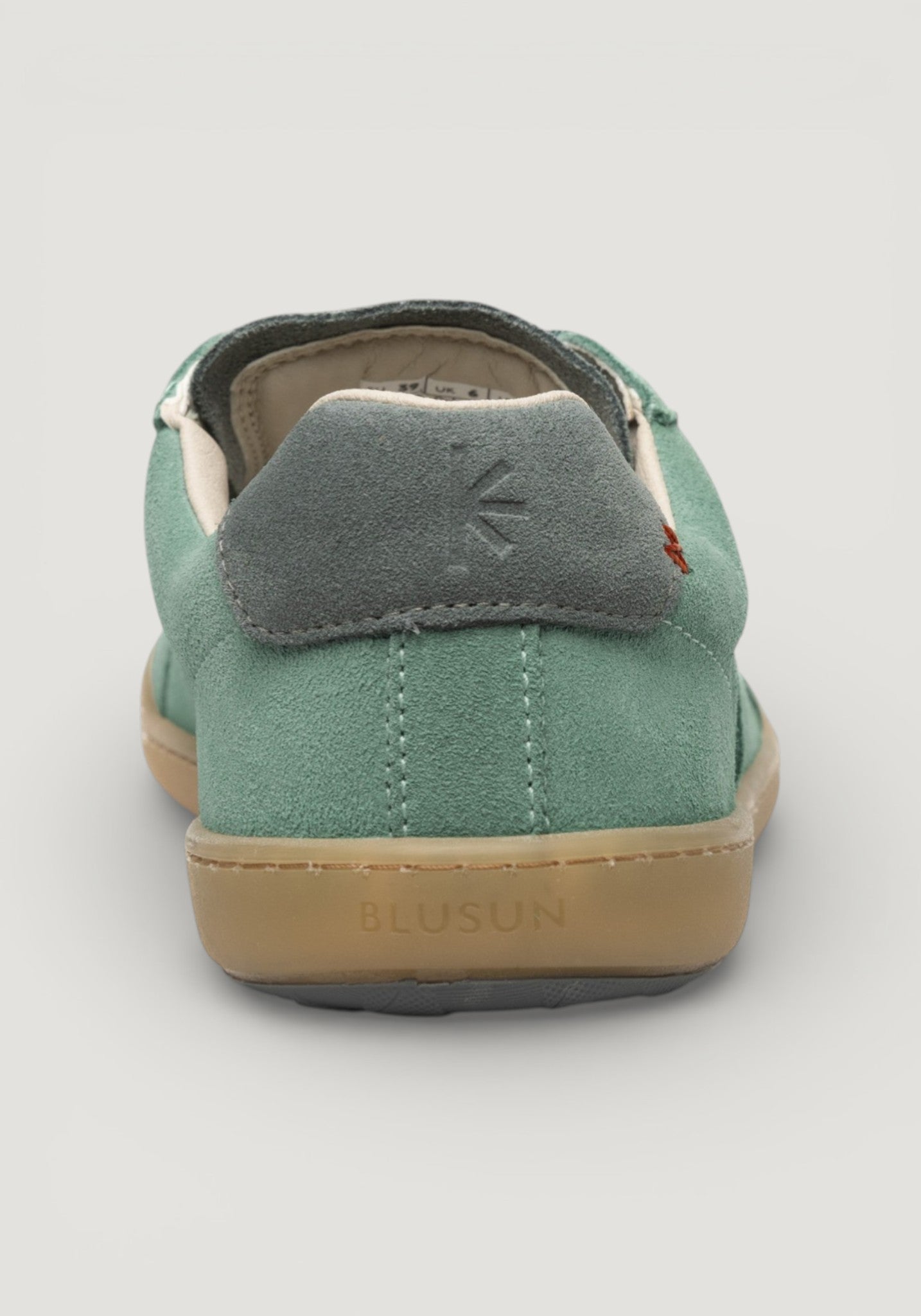 Sneakers Barefoot din piele întoarsă - Green