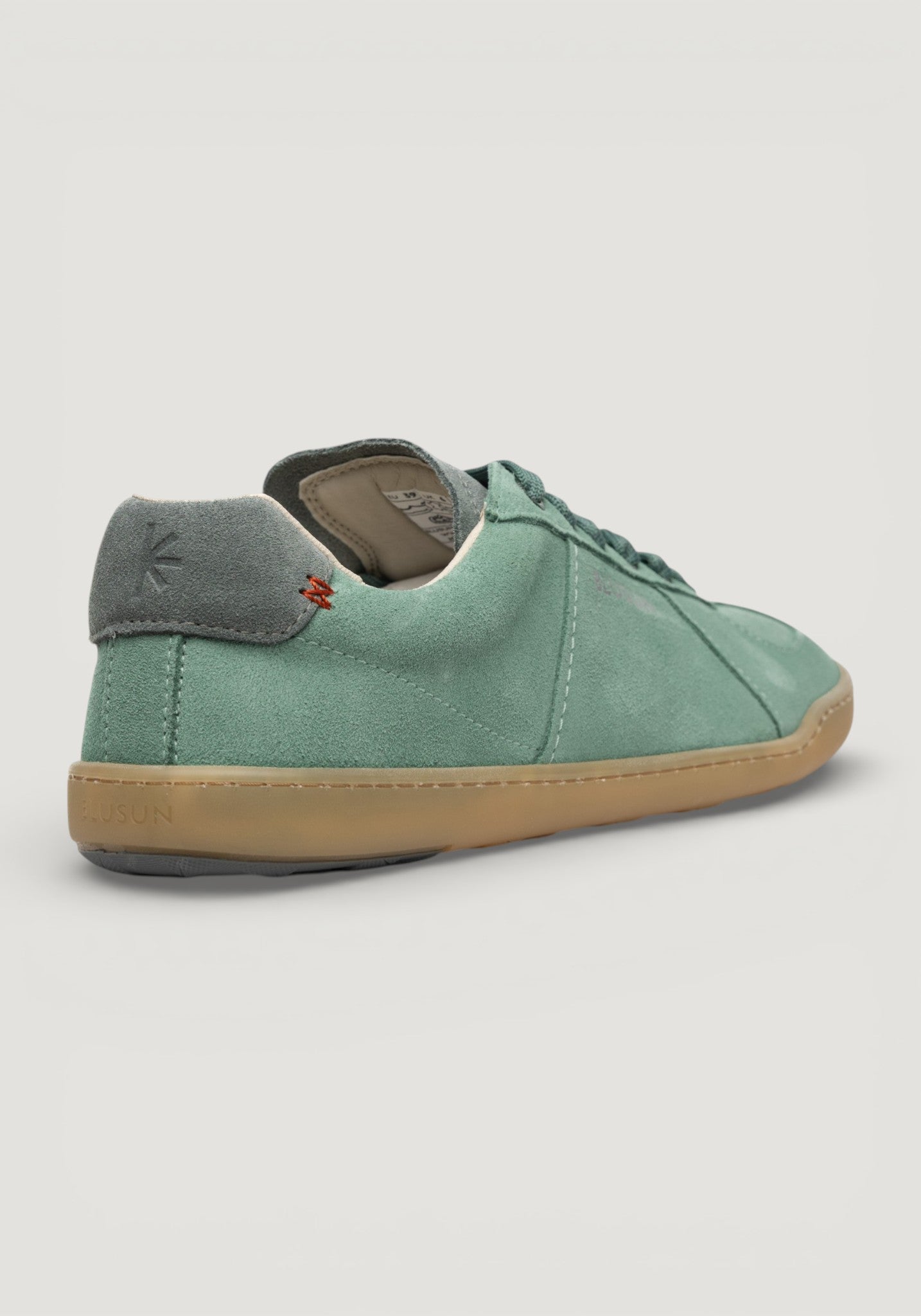 Sneakers Barefoot din piele întoarsă - Green