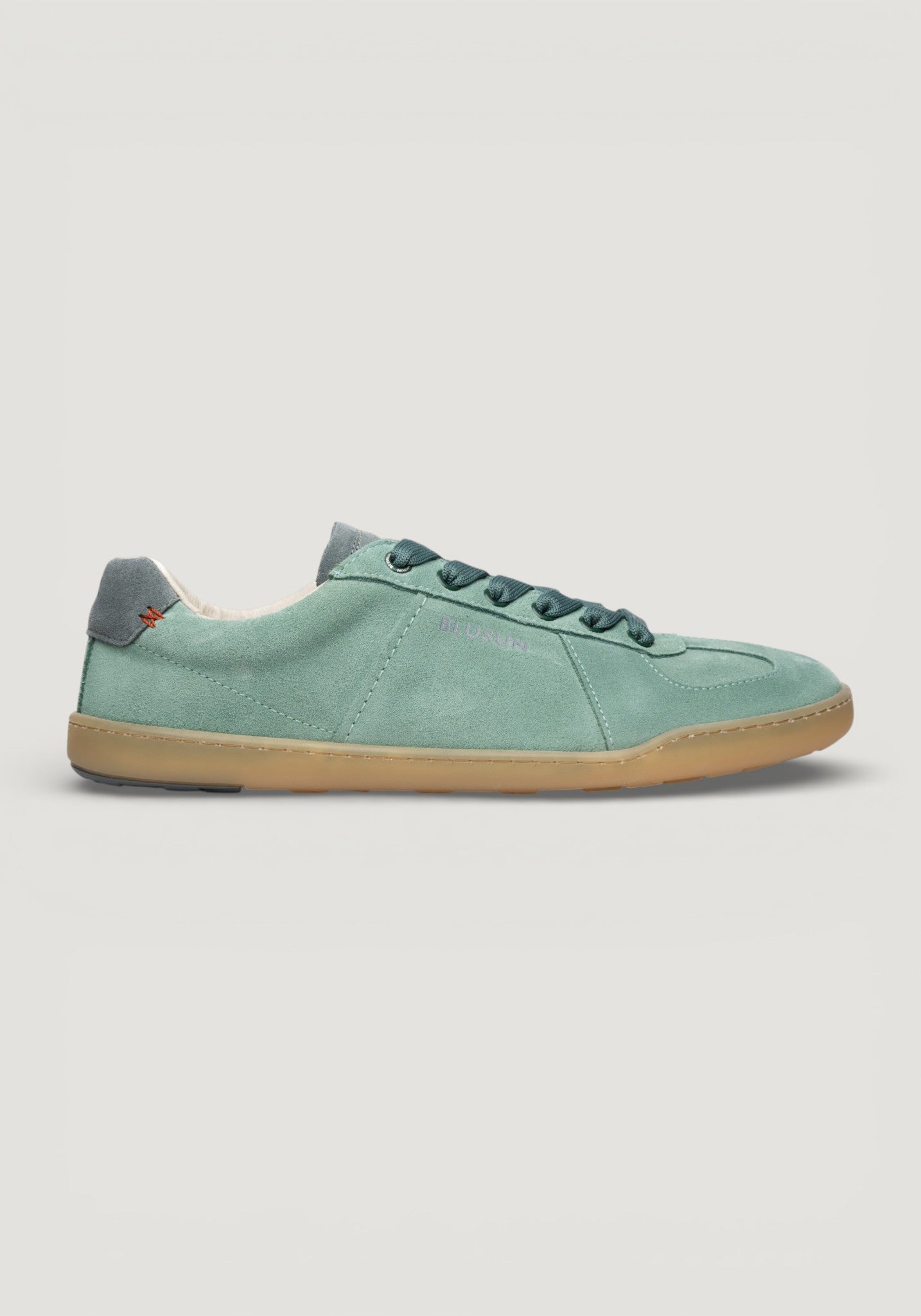 Sneakers Barefoot din piele întoarsă - Green