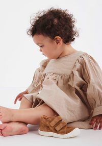 Sneakers First Step piele întoarsă - Hale Almond Bisgaard HipHip.ro