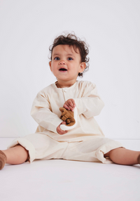 Sneakers First Step piele întoarsă - Hale Almond Bisgaard HipHip.ro