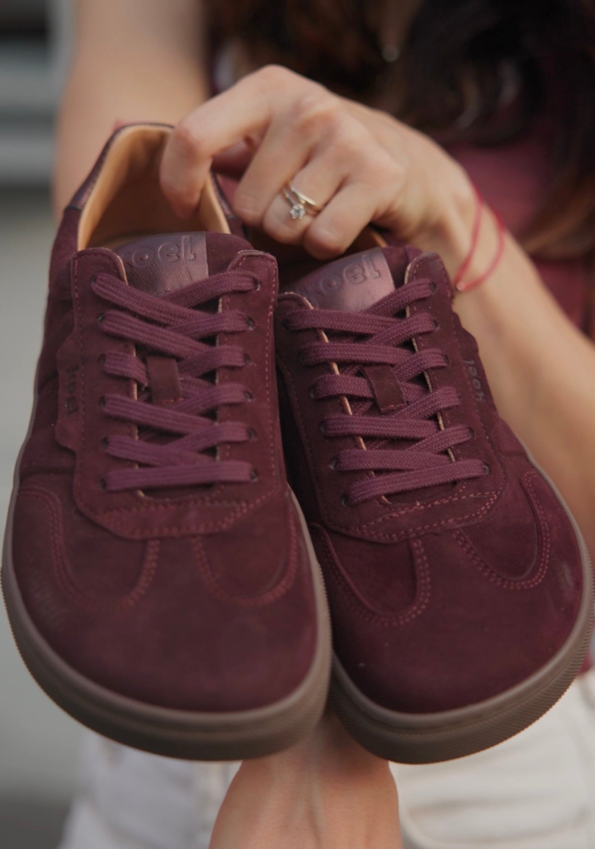 Sneakers Barefoot din piele întoarsă - Helena Bordo