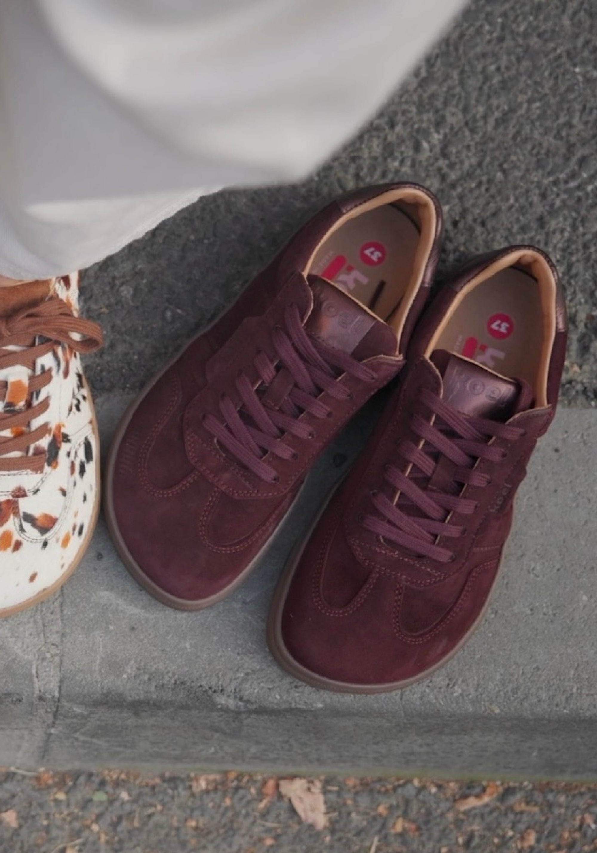 Sneakers Barefoot din piele întoarsă - Helena Bordo