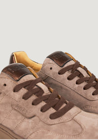 Sneakers Barefoot din piele întoarsă - Helena Dark Taupe