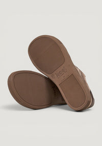 Sneakers Barefoot din piele întoarsă - Helena Dark Taupe