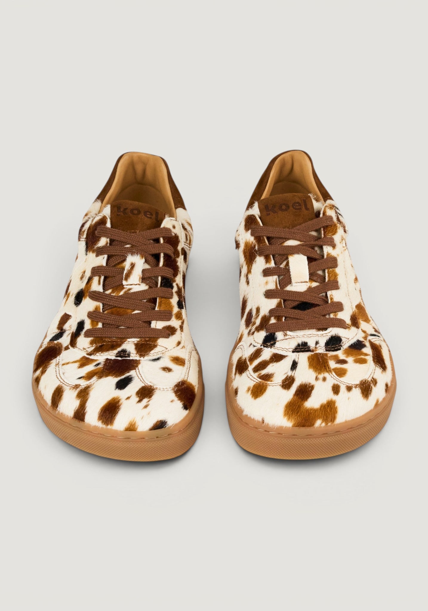 Sneakers Barefoot din piele întoarsă - Helena Fantasy Beige