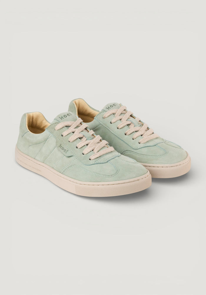 Sneakers Barefoot din piele întoarsă - Helena Mint