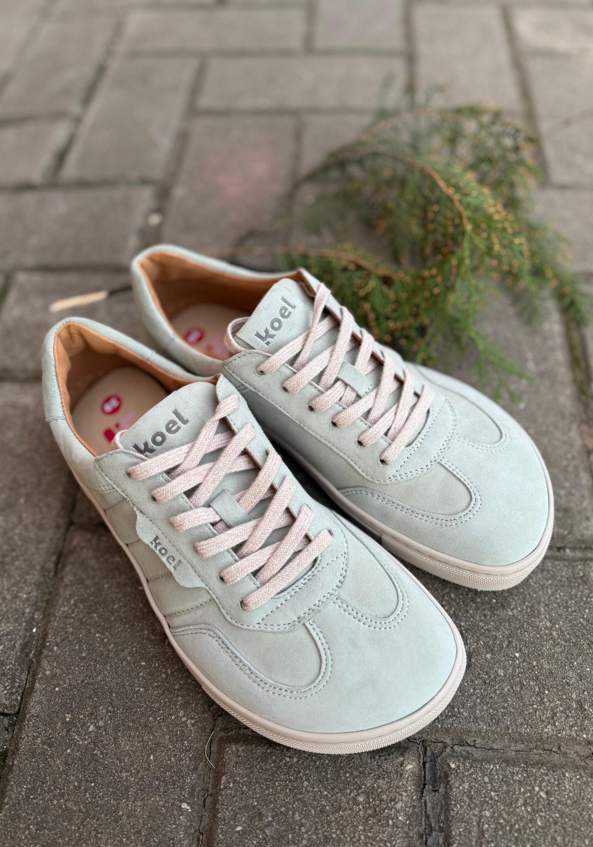 Sneakers Barefoot din piele întoarsă - Helena Mint