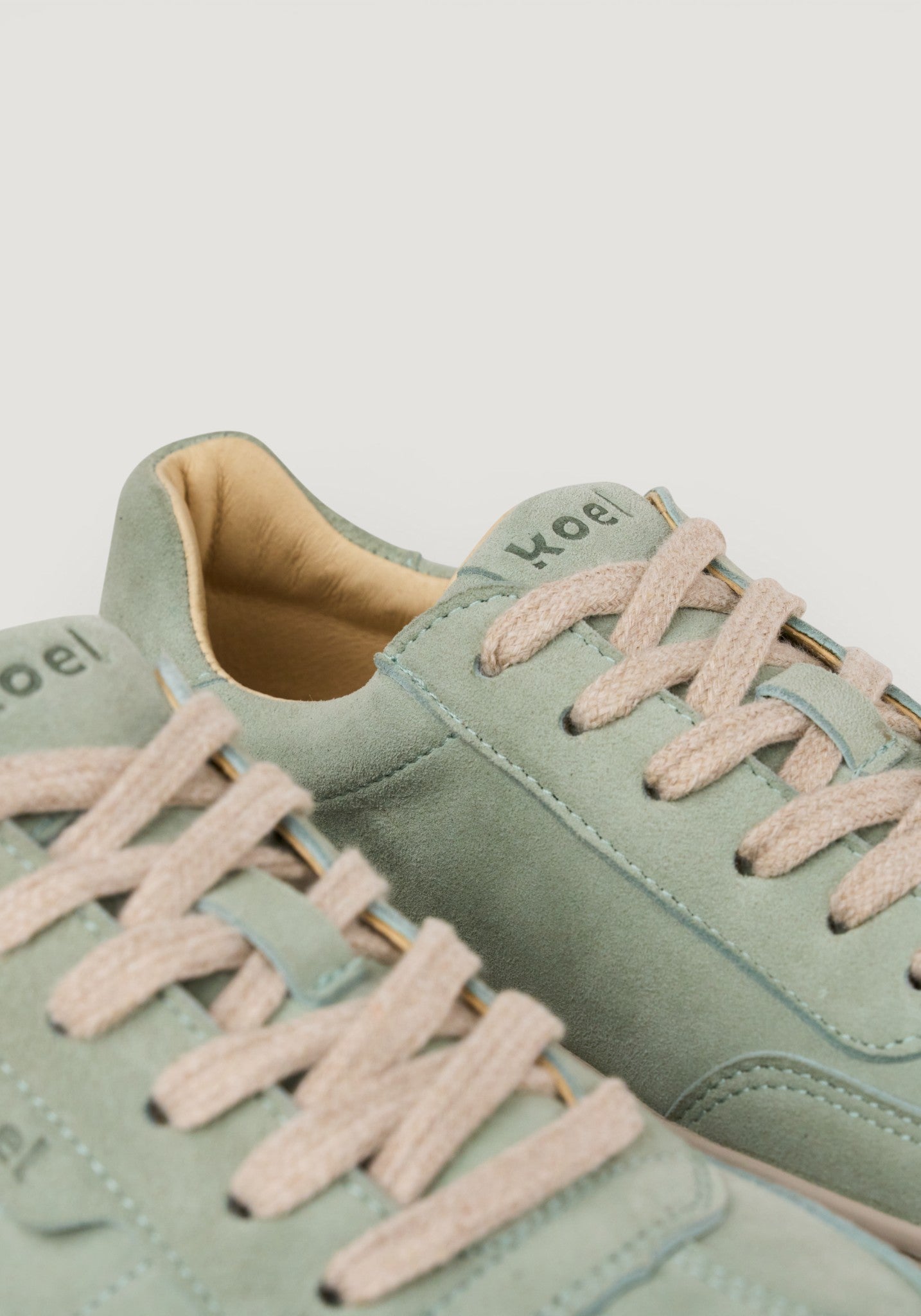 Sneakers Barefoot din piele întoarsă - Helena Mint