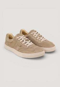 Sneakers Barefoot din piele întoarsă - Helena Taupe