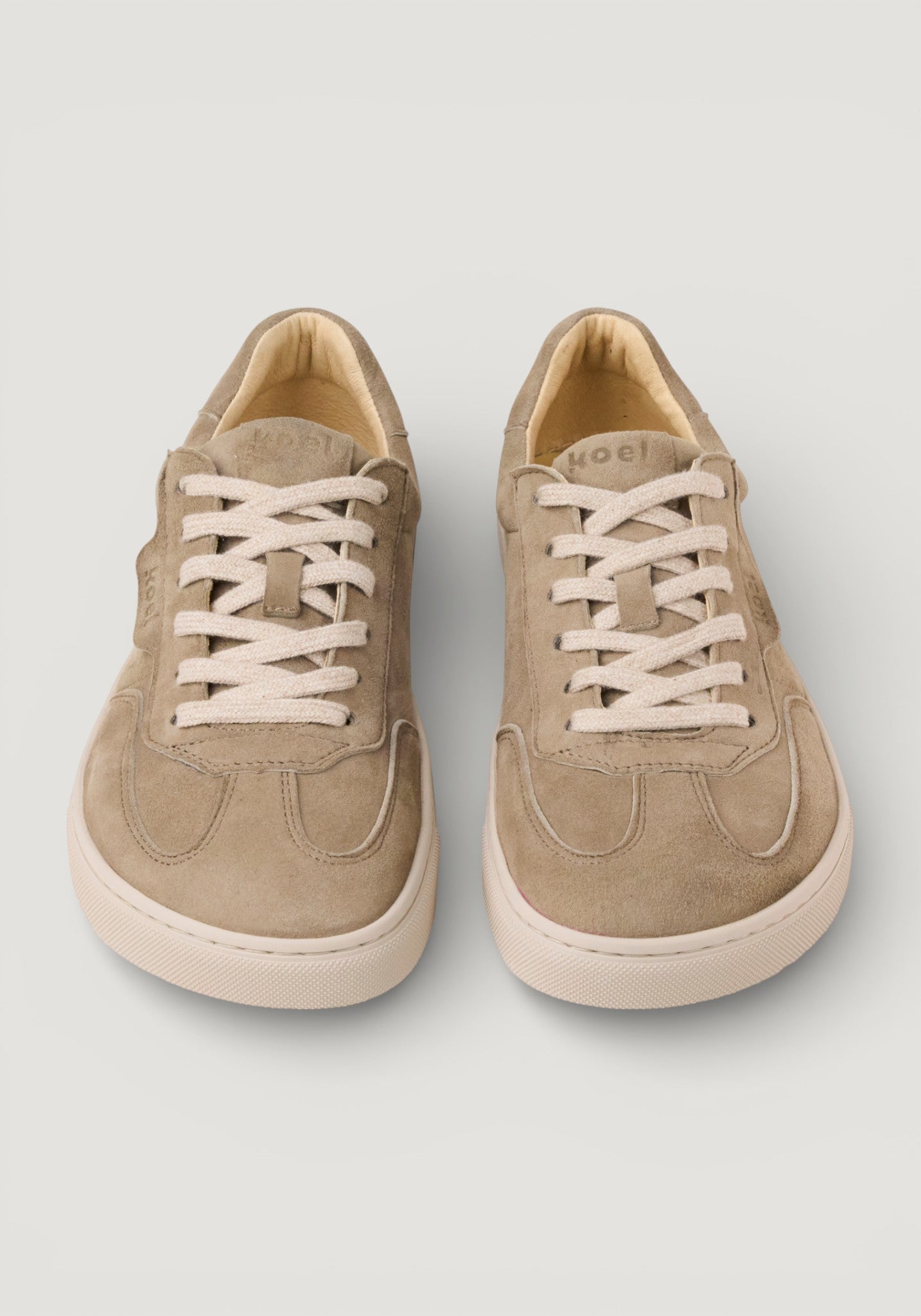 Sneakers Barefoot din piele întoarsă - Helena Taupe