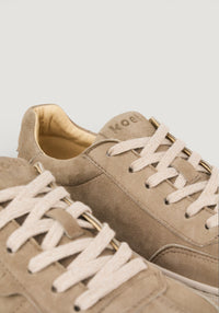 Sneakers Barefoot din piele întoarsă - Helena Taupe