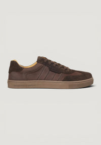 Sneakers Barefoot din piele întoarsă - Helio Chocolate