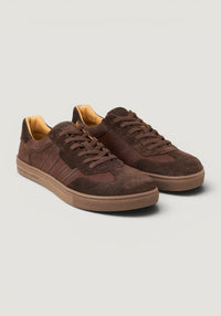 Sneakers Barefoot din piele întoarsă - Helio Chocolate