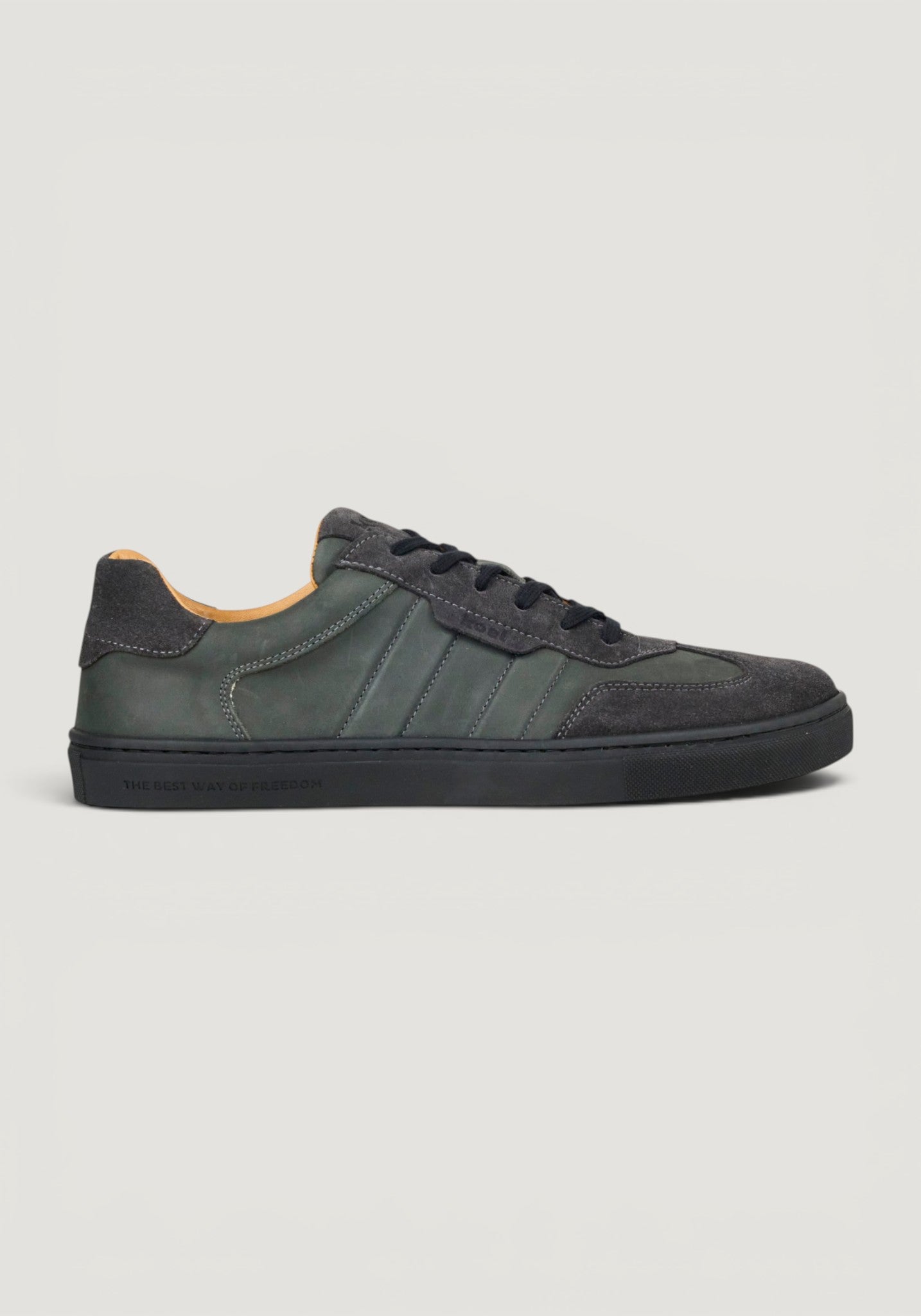 Sneakers Barefoot din piele întoarsă - Helio Grey