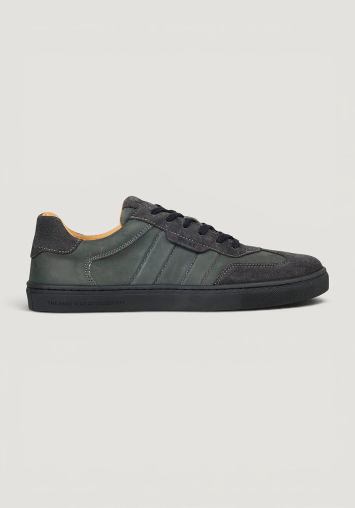 Sneakers Barefoot din piele întoarsă - Helio Grey