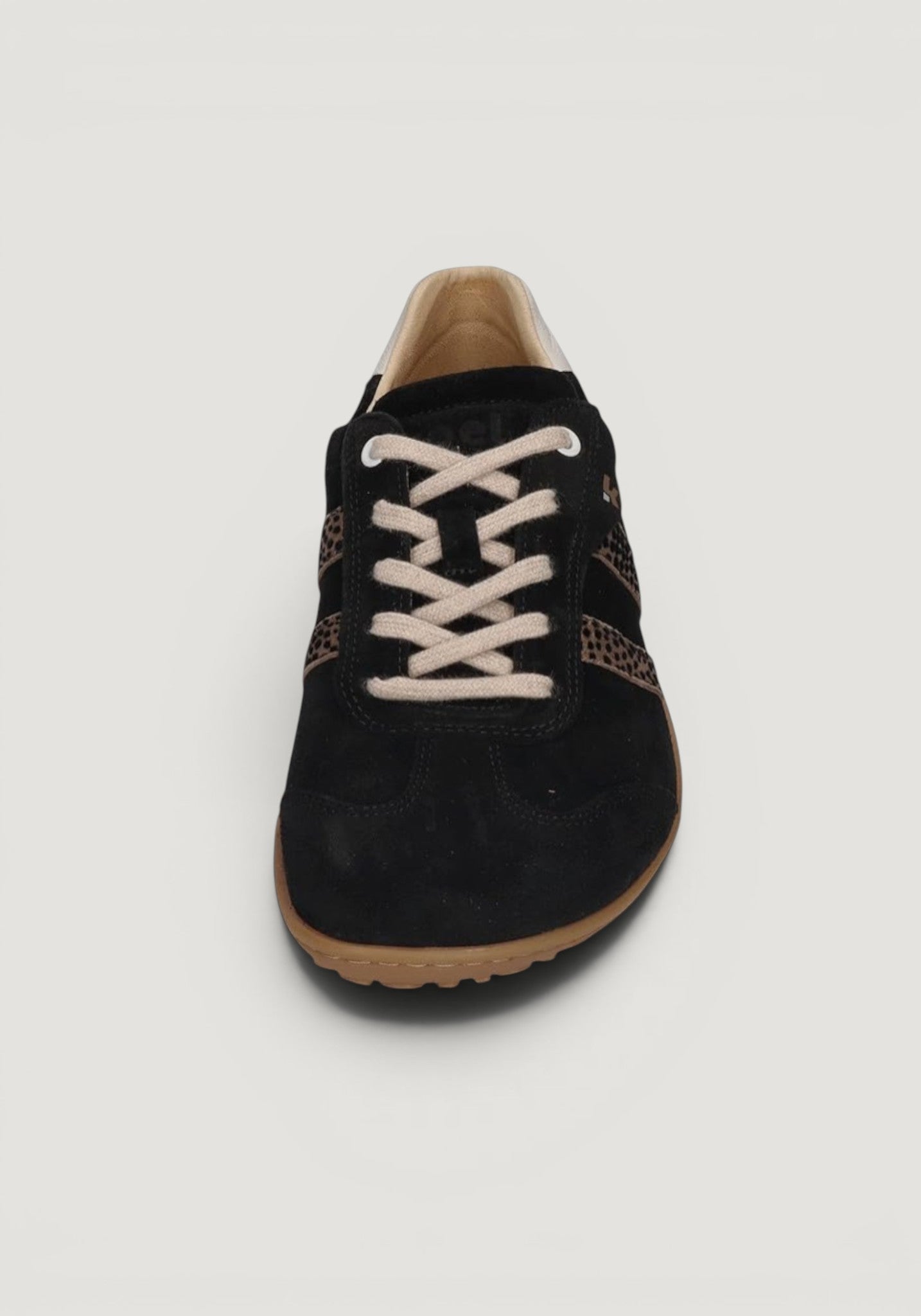 Sneakers Barefoot din piele întoarsă - Ila Black Leopardo