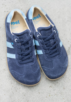 Sneakers Barefoot din piele întoarsă - Ila Navy