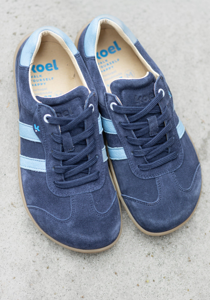 Sneakers Barefoot din piele întoarsă - Ila Navy