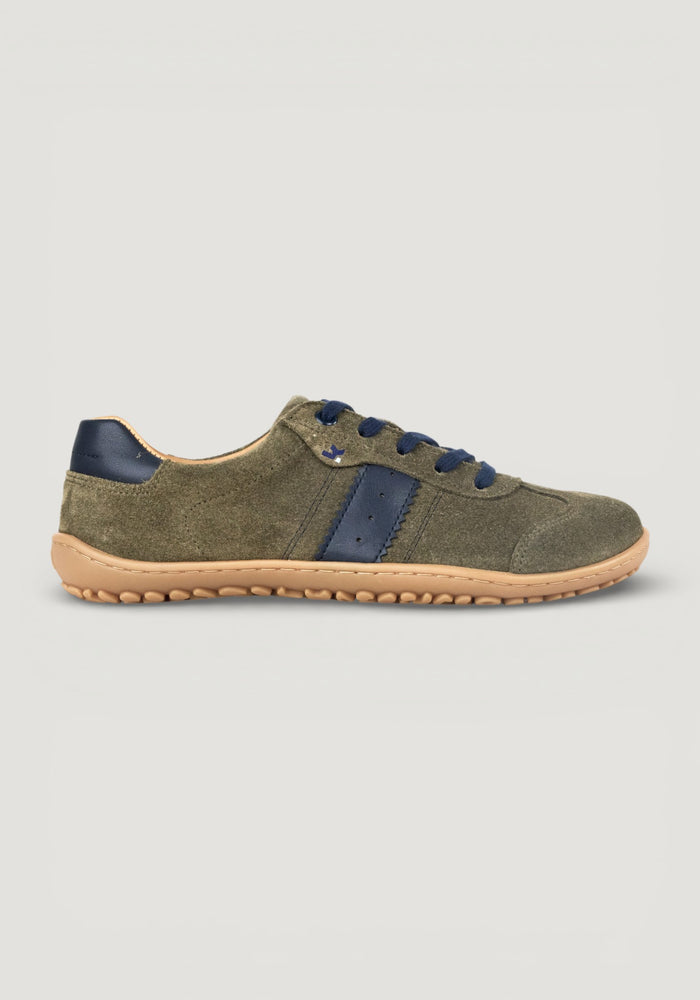 Sneakers Barefoot din piele întoarsă - Ila New Olive