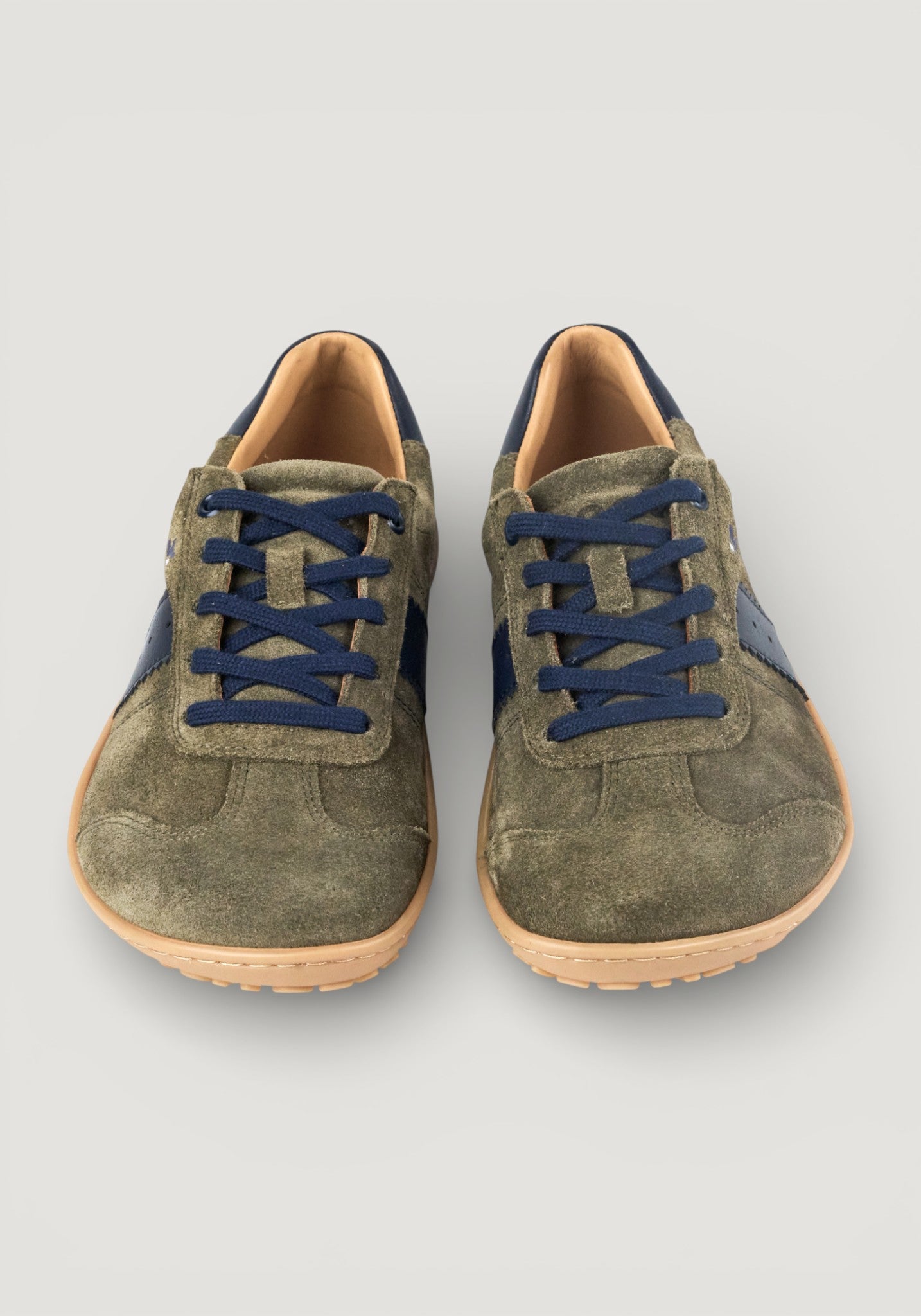 Sneakers Barefoot din piele întoarsă - Ila New Olive