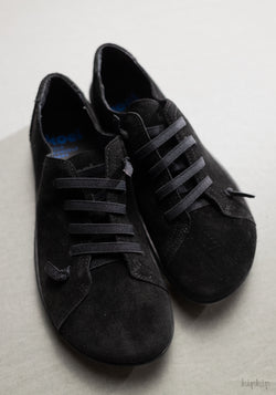 Sneakers Barefoot din piele întoarsă - Izzie Black