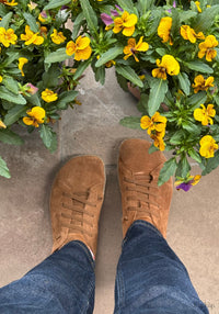 Sneakers Barefoot adulți din piele - Izzie Cognac Koel HipHip.ro