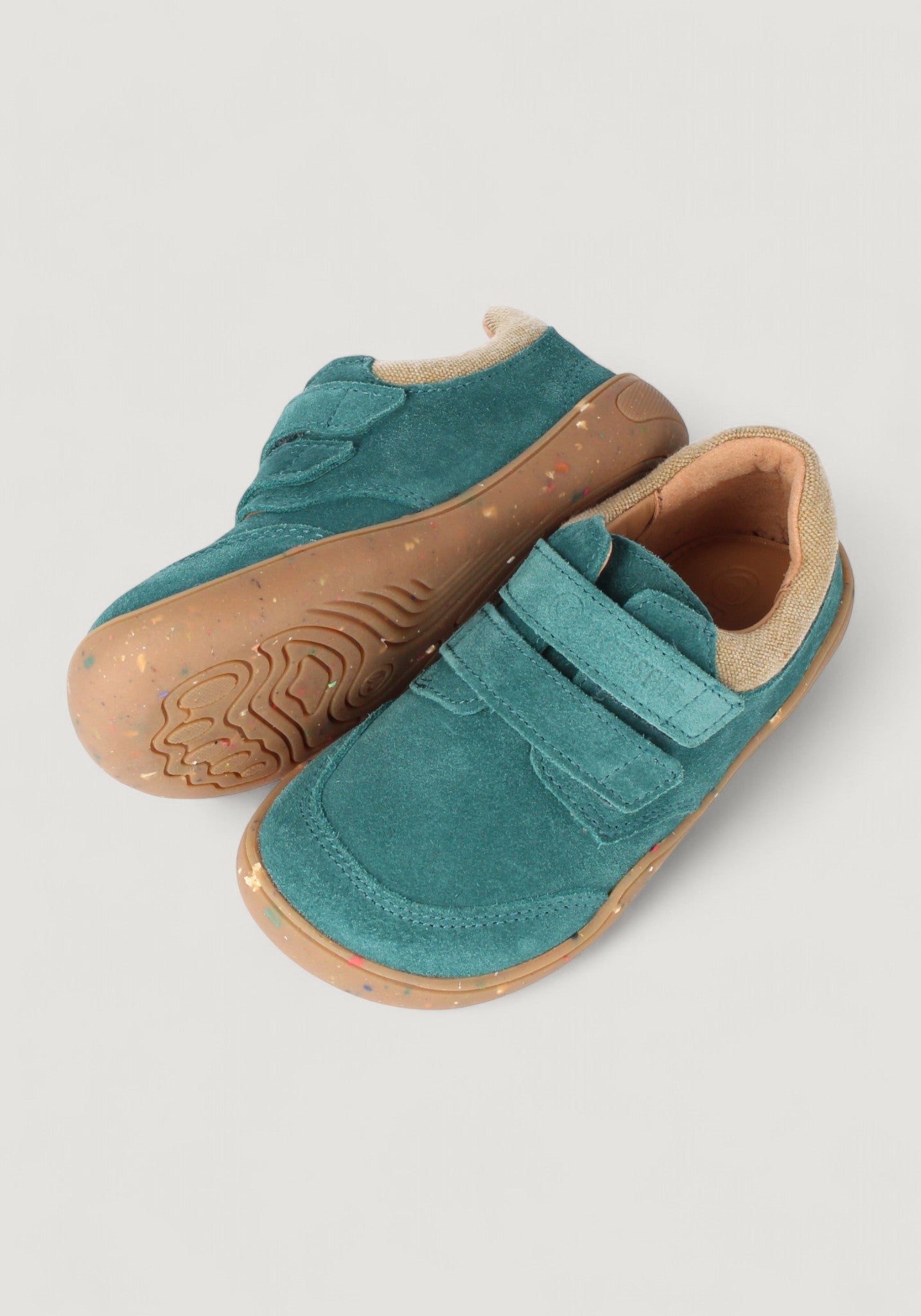 Sneakers Barefoot din piele întoarsă - Skink Petrol