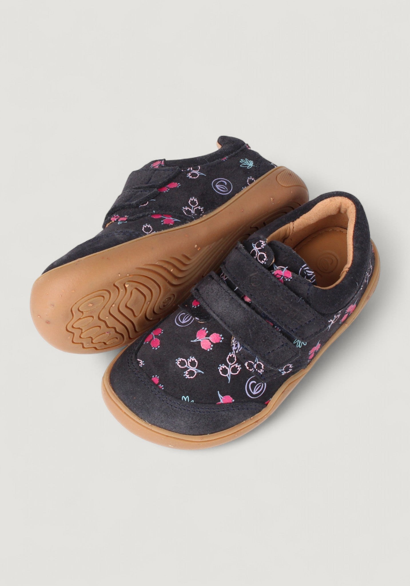 Sneakers Barefoot din piele întoarsă - Skink Summer Blue