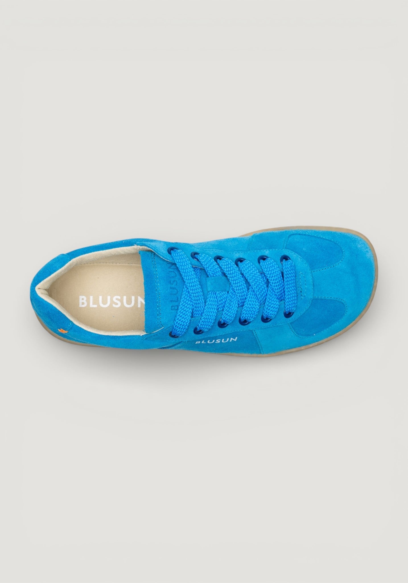 Sneakers Barefoot din piele întoarsă - Sky Blue