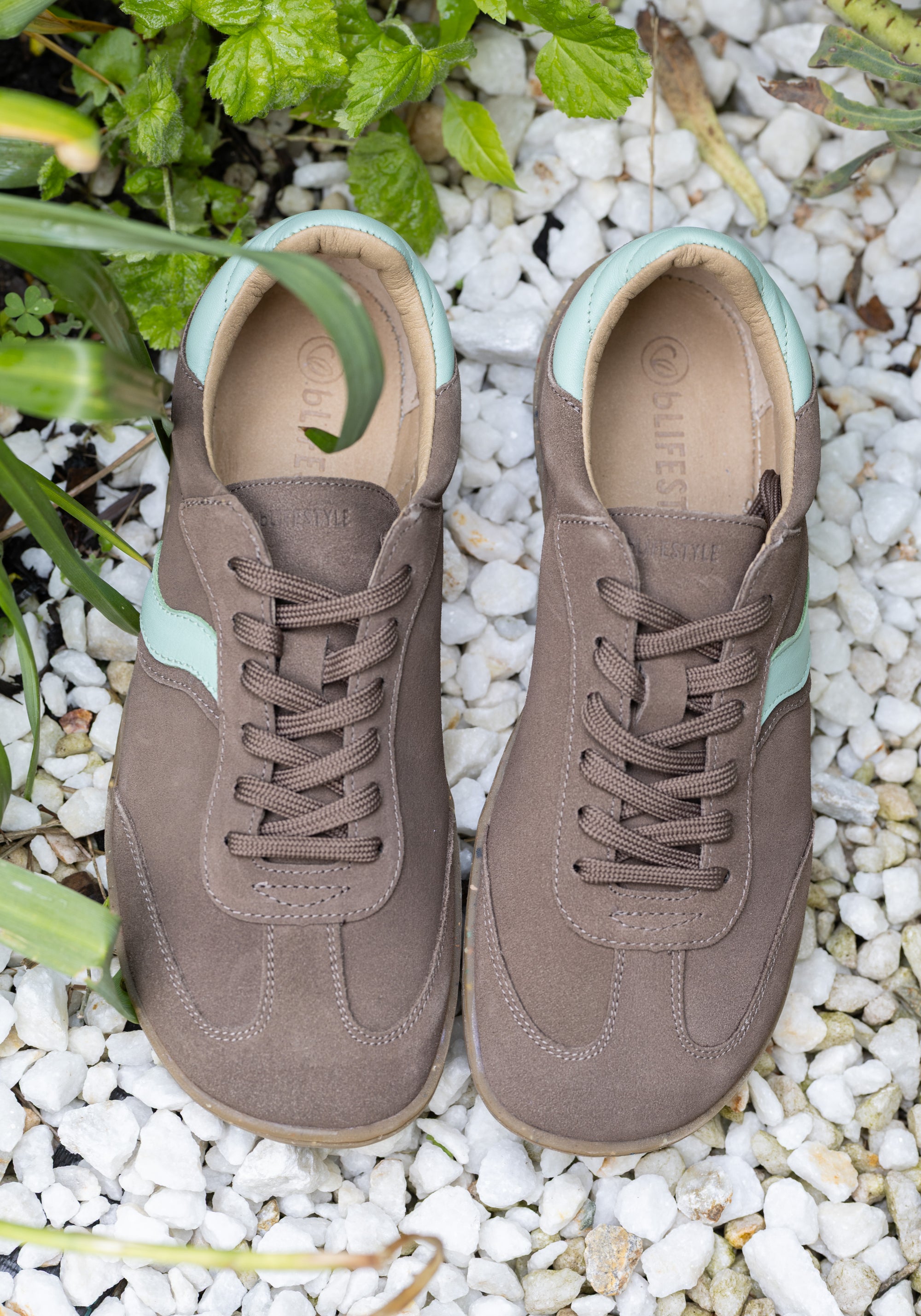 Sneakers Barefoot din piele întoarsă - Wild Style Taupe