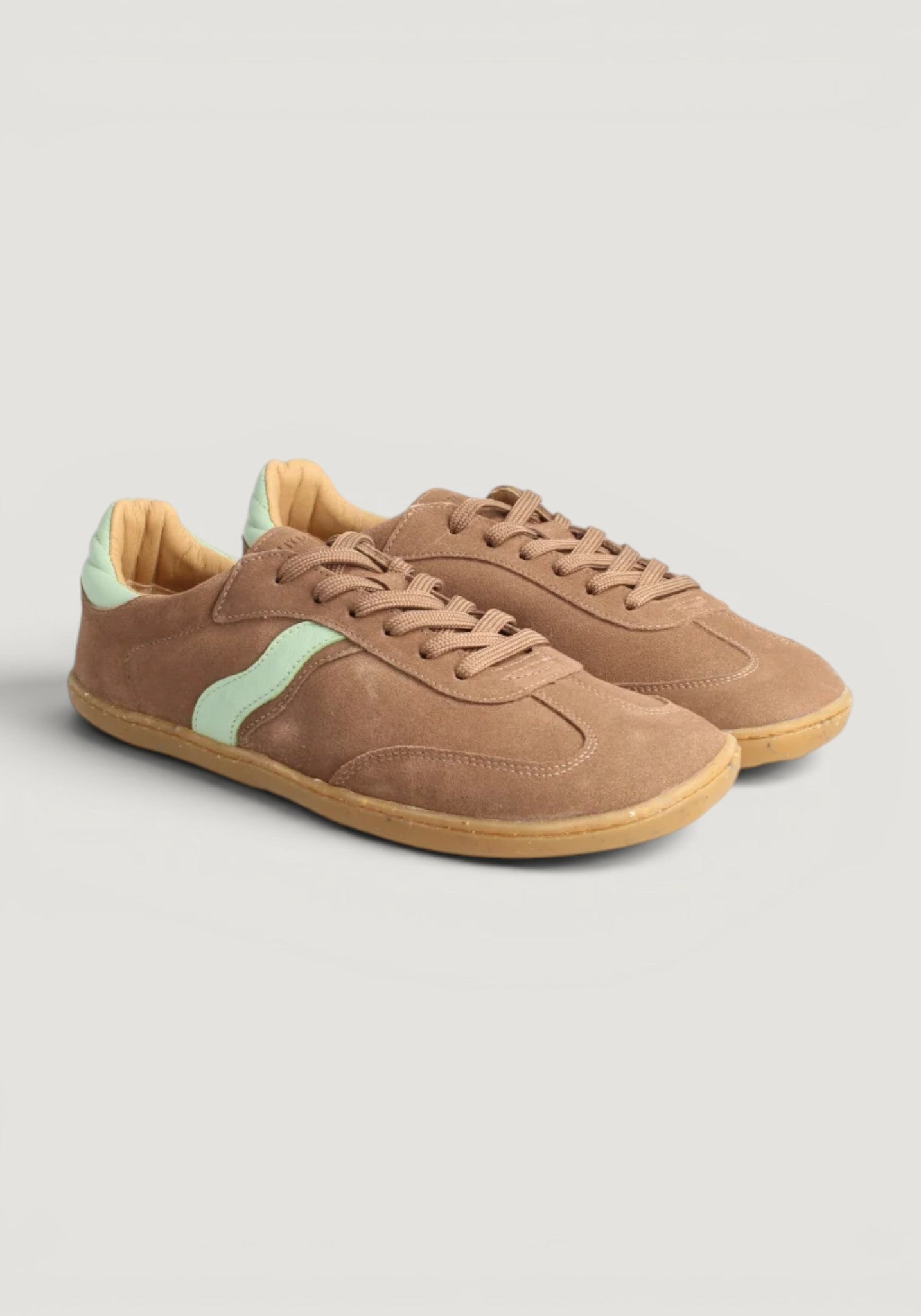 Sneakers Barefoot din piele întoarsă - Wild Style Taupe