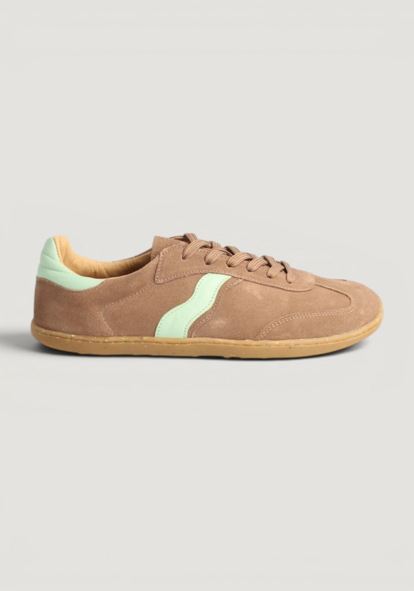 Sneakers Barefoot din piele întoarsă - Wild Style Taupe