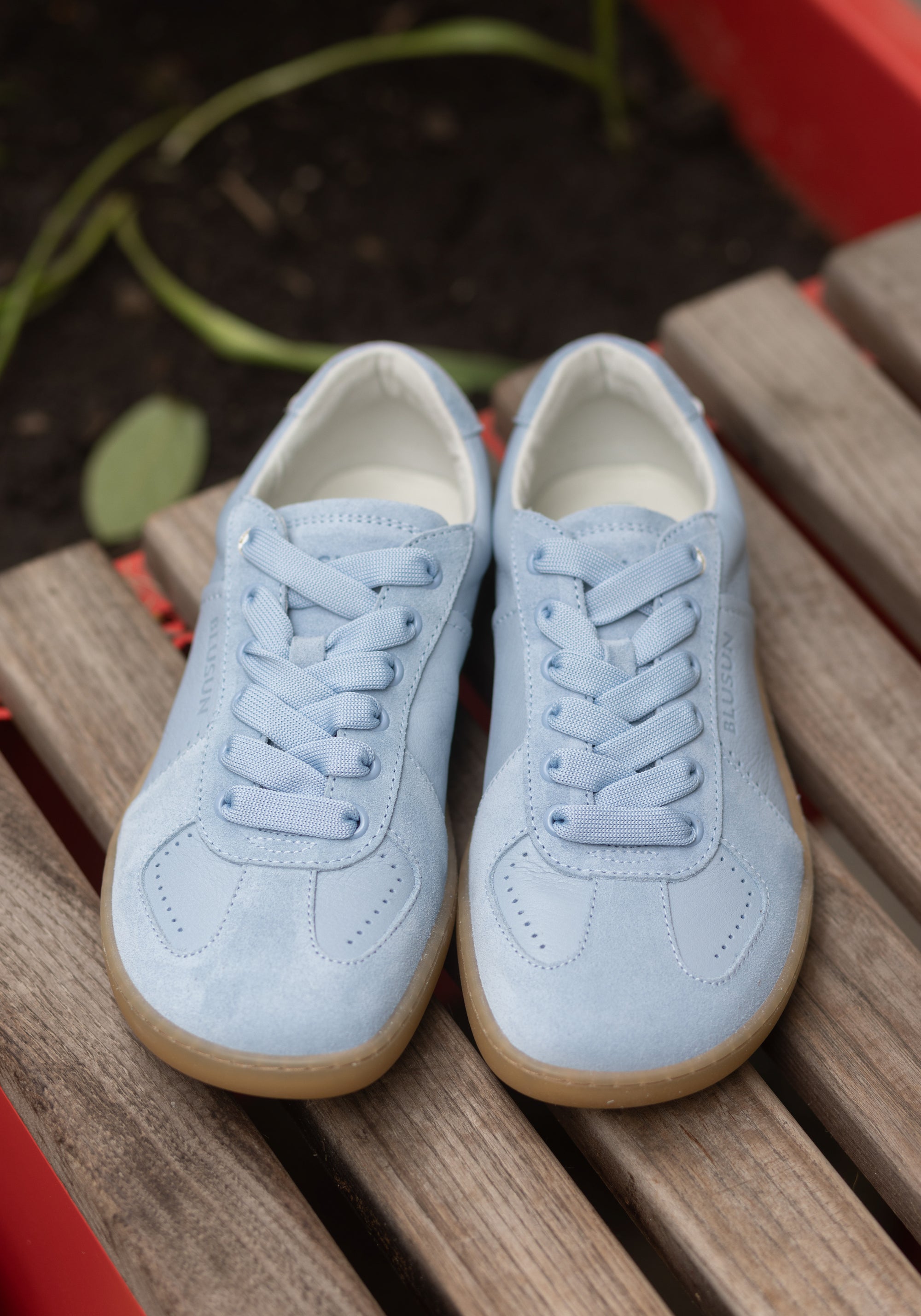 Sneakers Barefoot din piele - Light Blue